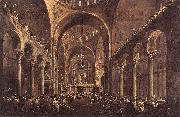GUARDI, Francesco Doge Alvise IV Mocenigo Appears to the People in St Mark s Basilica in 1763 Norge oil painting reproduction